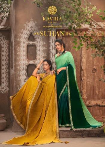 Suhan By Kavira Georgette Partywear Saree Collection